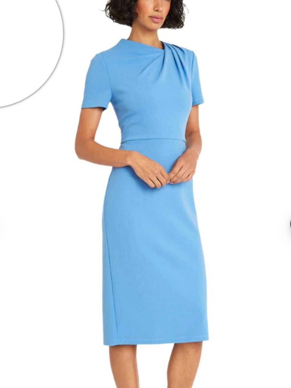 Maggy London Avalise Sheath Classic Dress, Size 6 NWT - Color Blue Bonnet